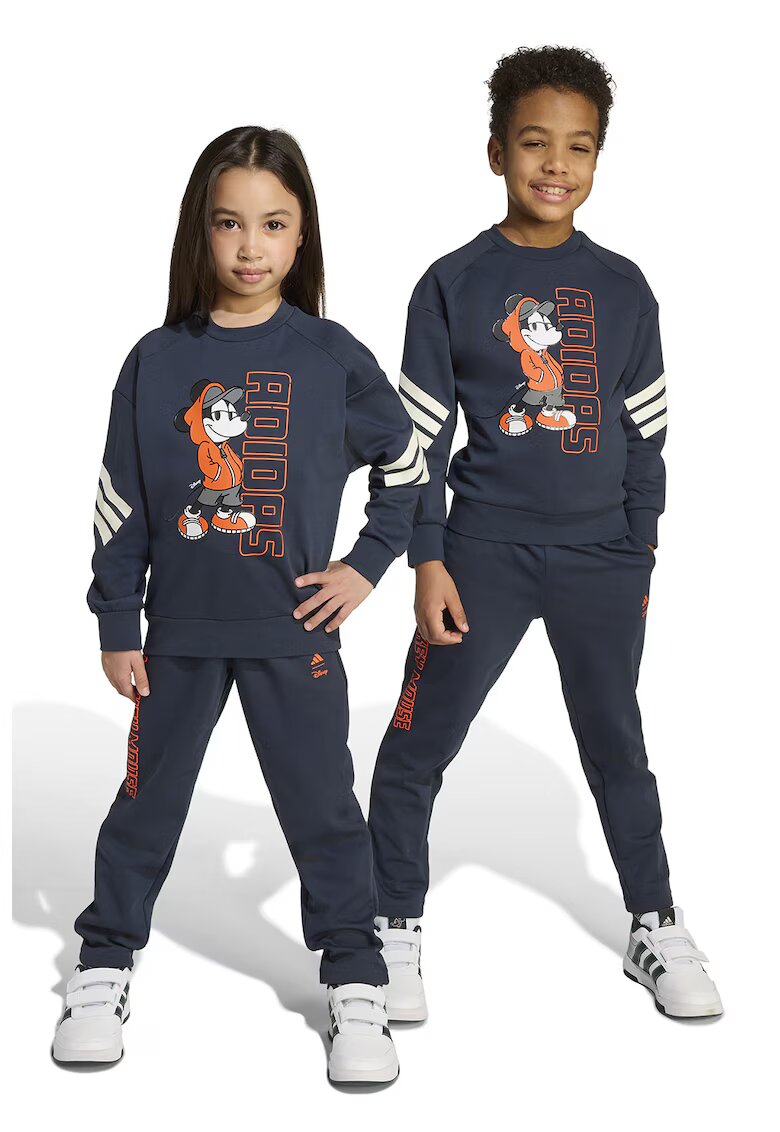 adidas Sportswear Спортен екип с шарка на Mickey Mouse - Въглен сиво/Мандарина
