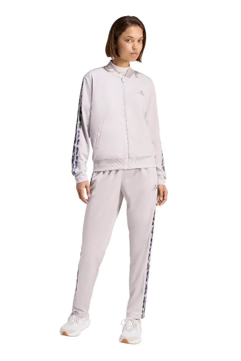 adidas Sportswear Спортен екип с цип и контрасти Бледа лила