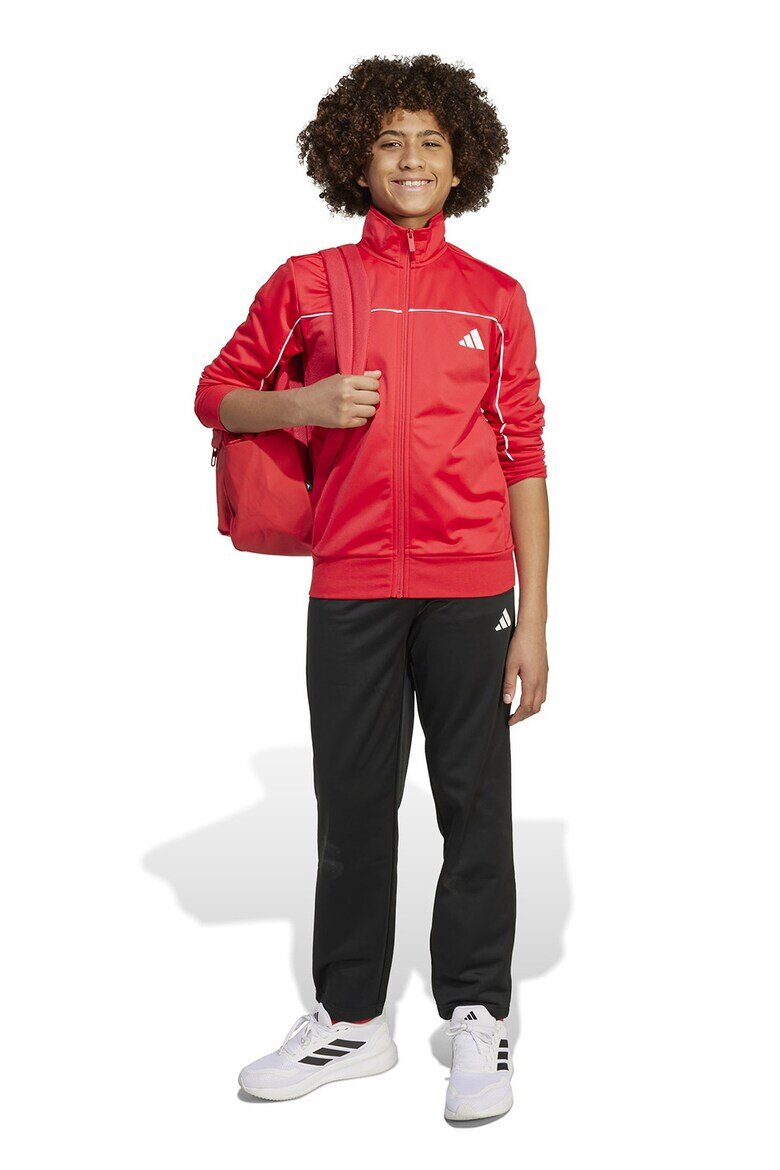 adidas Sportswear Спортен екип с цип и лого Бял/Черен/Корал