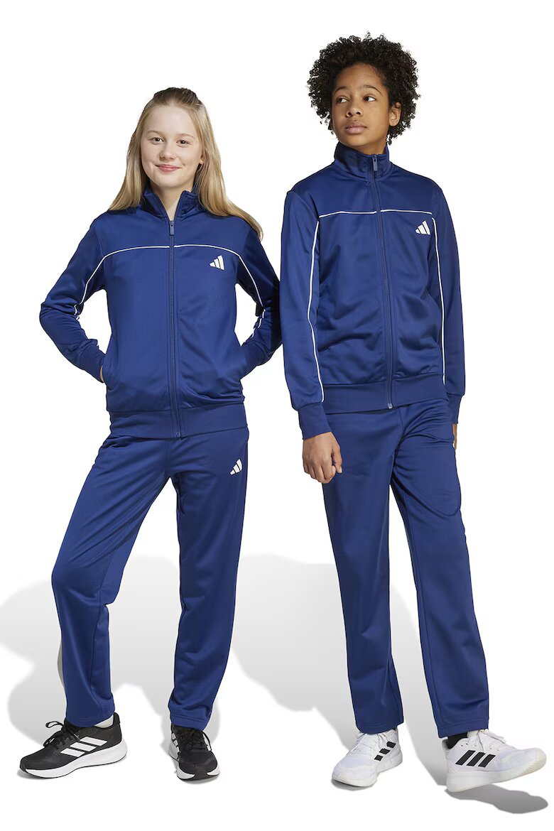 adidas Sportswear Спортен екип с цип и лого Тъмносин