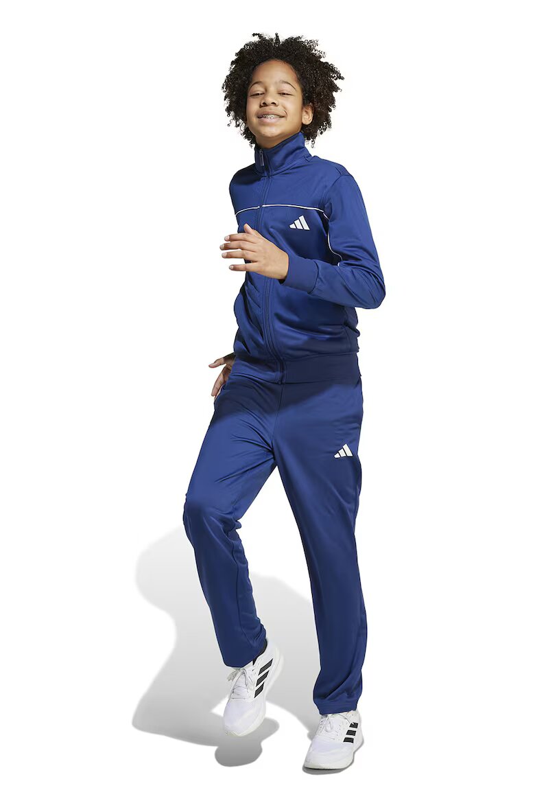 adidas Sportswear Спортен екип с цип и лого Тъмносин