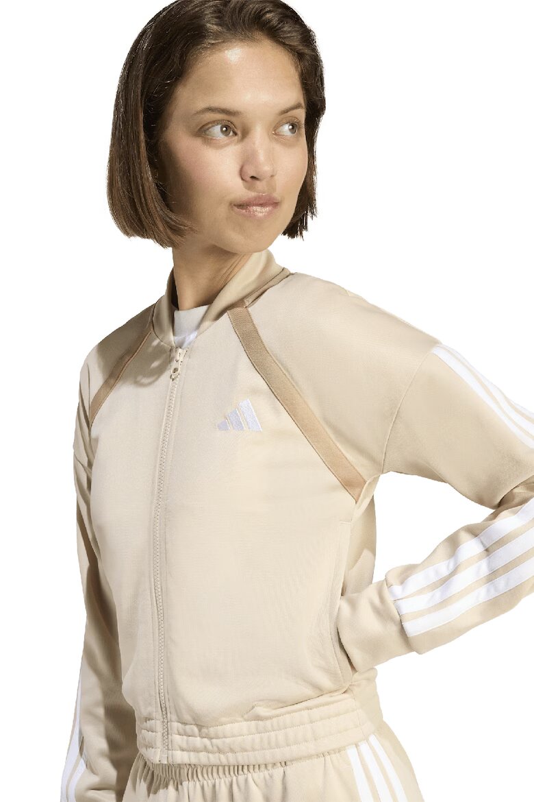 adidas Sportswear Спортен екип Teamsport с лого и цип Бял/Бежов