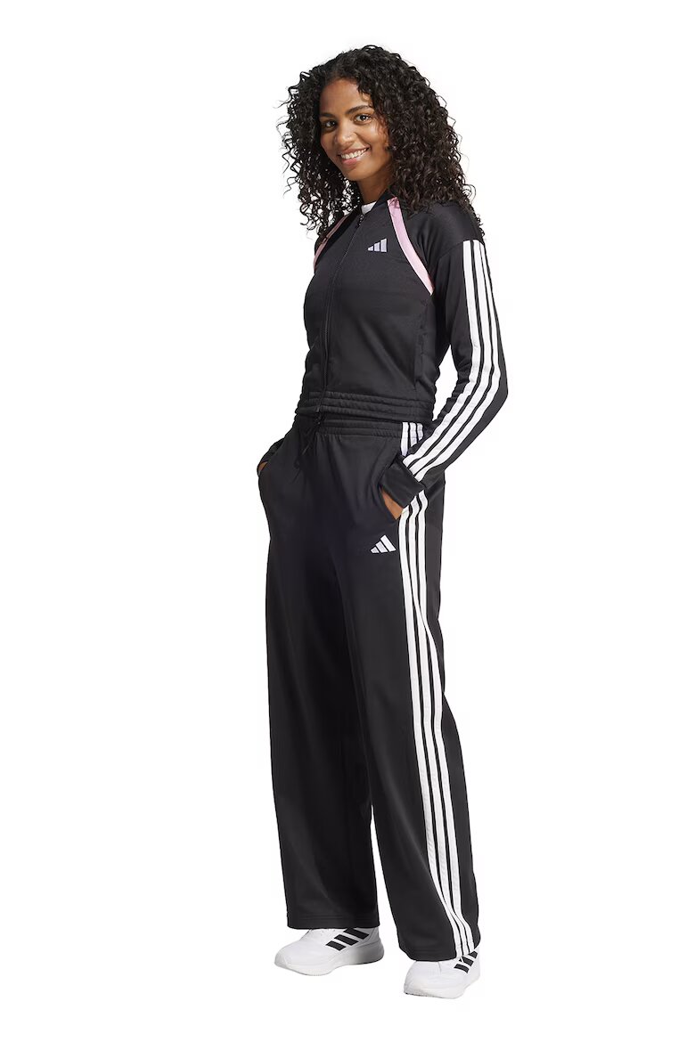 adidas Sportswear Спортен екип Teamsport с лого и цип Бял/Черен