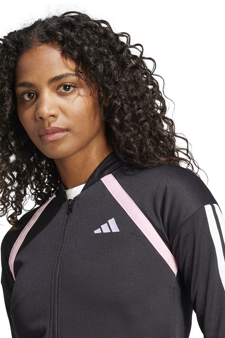 adidas Sportswear Спортен екип Teamsport с лого и цип Бял/Черен