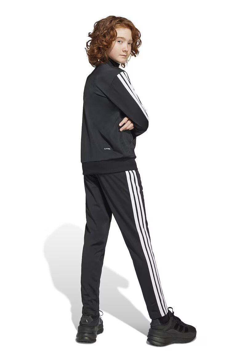 adidas Sportswear Спортен екип Tiberio с цип и лого Бял/Черен