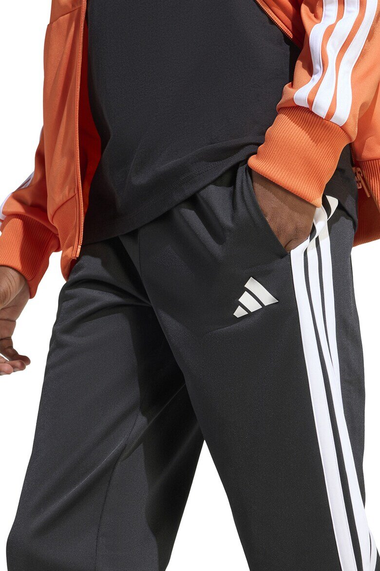 adidas Sportswear Спортен екип Tiberio с цип и лого Бял/Черен/Бледооранжев