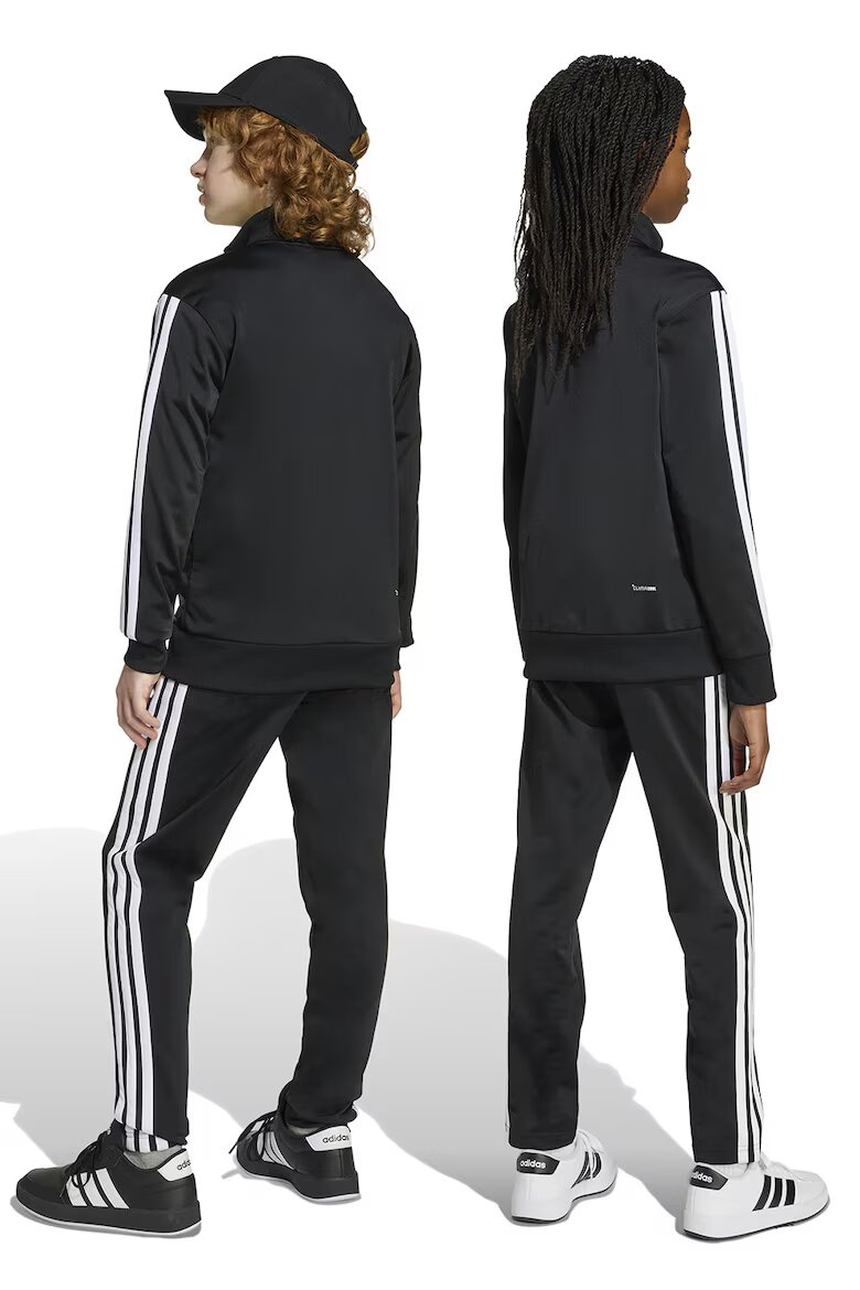 adidas Sportswear Спортен екип Tiberio с цип и лого Бял/Черен/Син