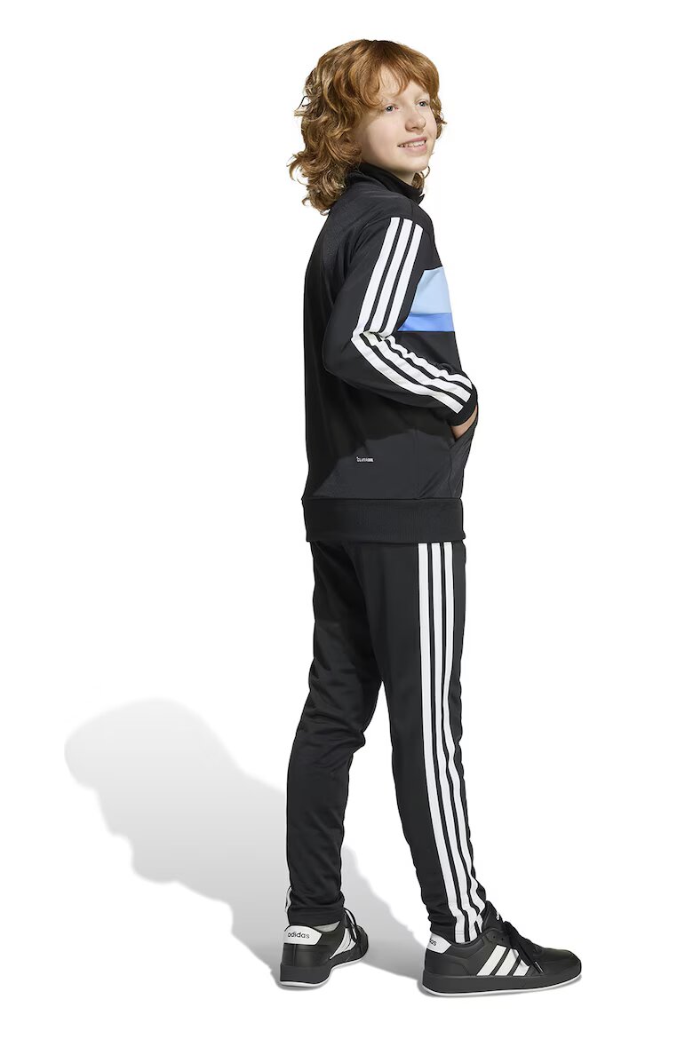 adidas Sportswear Спортен екип Tiberio с цип и лого Бял/Черен/Син