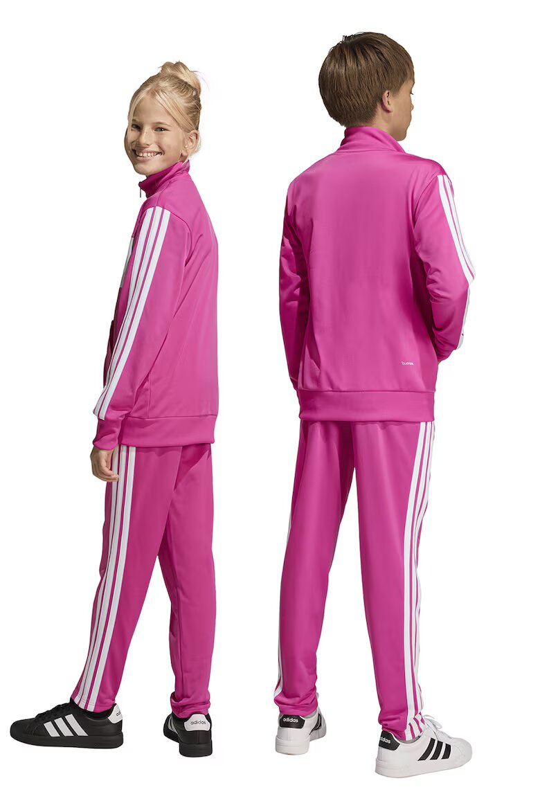 adidas Sportswear Спортен екип Tiberio с цип и лого Бял/Розово