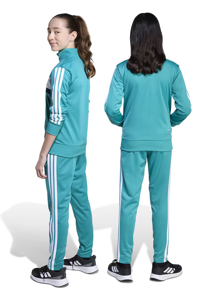 adidas Sportswear Спортен екип Tiberio с цип и лого Персийско зелено