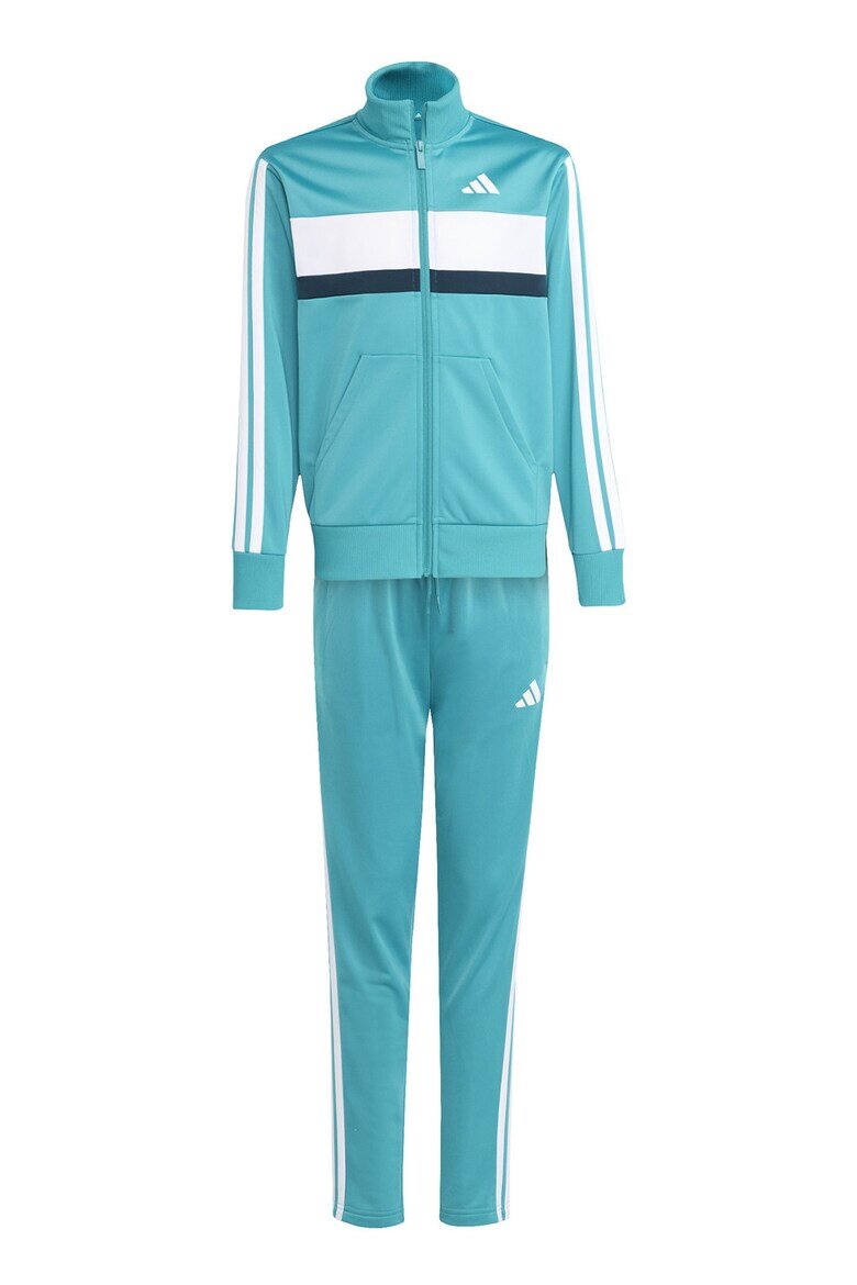 adidas Sportswear Спортен екип Tiberio с цип и лого Персийско зелено