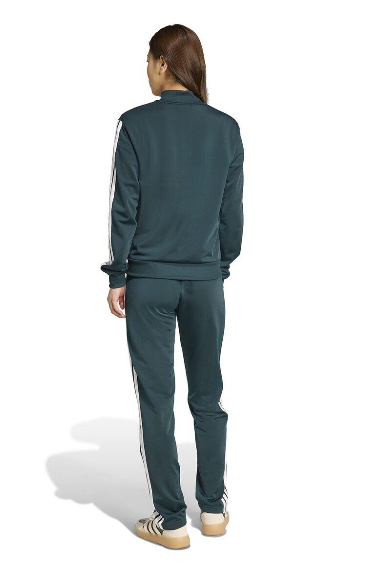 adidas Sportswear Спортен екип W ESS 3S TS с цип и лого Аква зелено