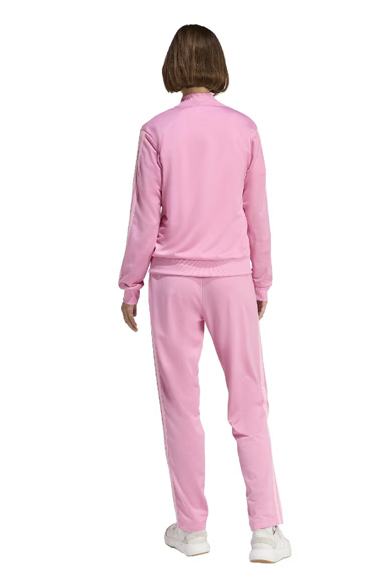 adidas Sportswear Спортен екип W ESS 3S TS с цип и лого Бледо розово