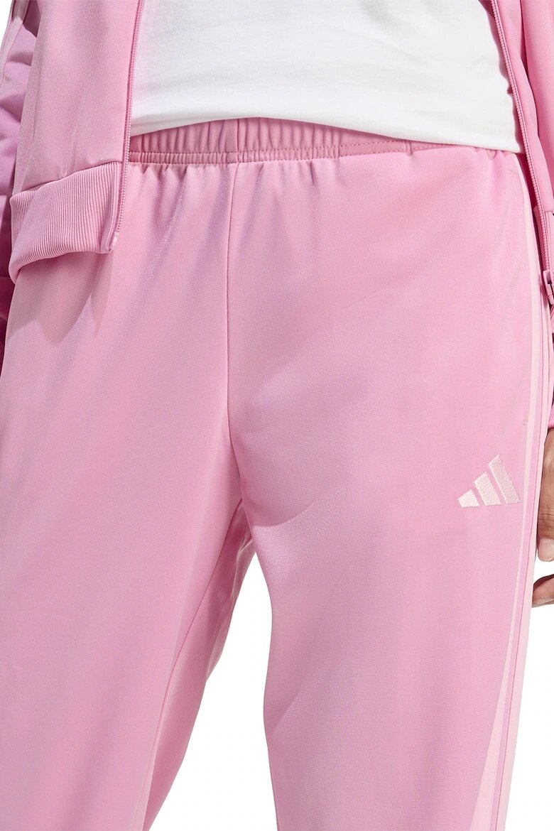 adidas Sportswear Спортен екип W ESS 3S TS с цип и лого Бледо розово
