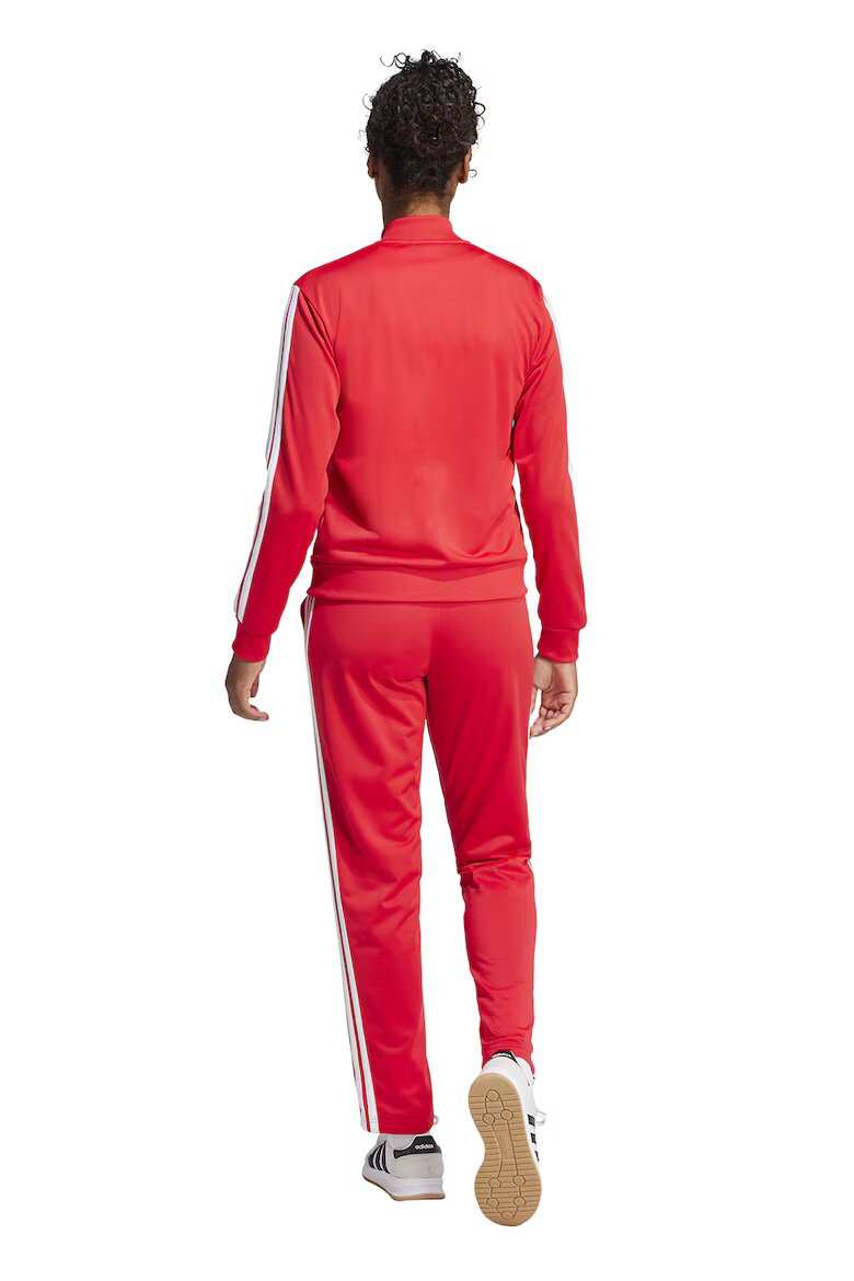 adidas Sportswear Спортен екип W ESS 3S TS с цип и лого Бял/Корал