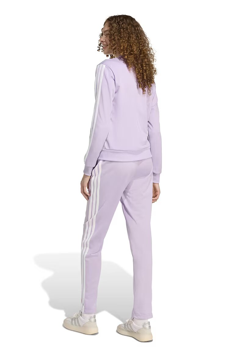 adidas Sportswear Спортен екип W ESS 3S TS с цип и лого Бял/Лилав