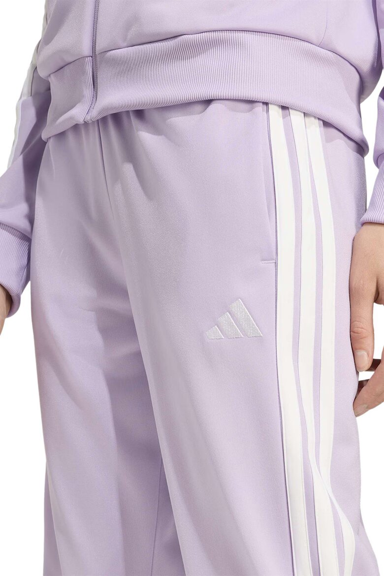 adidas Sportswear Спортен екип W ESS 3S TS с цип и лого Бял/Лилав