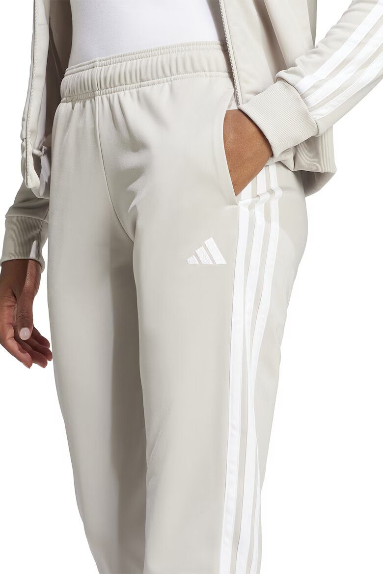 adidas Sportswear Спортен екип W ESS 3S TS с цип и лого Бял/Слонова кост