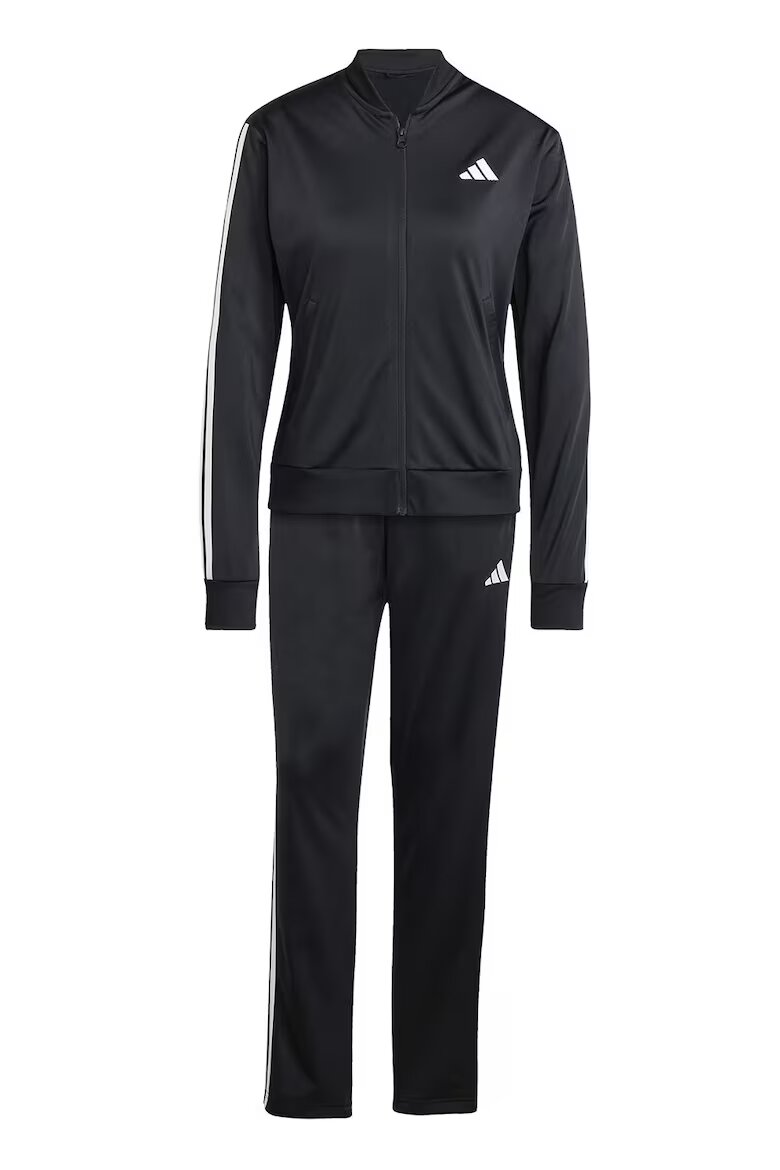 adidas Sportswear Спортен екип W ESS 3S TS с цип и лого Черен