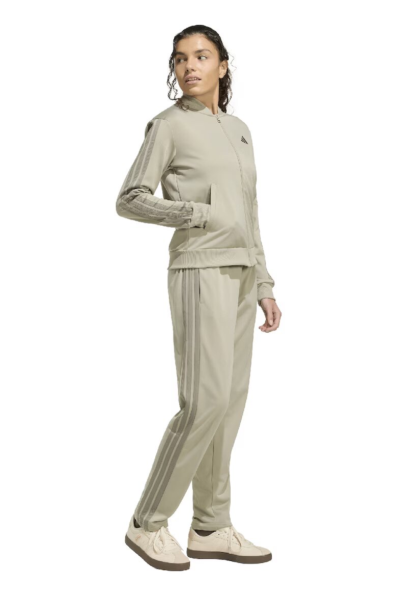 adidas Sportswear Спортен екип W ESS 3S TS с цип и лого Каки