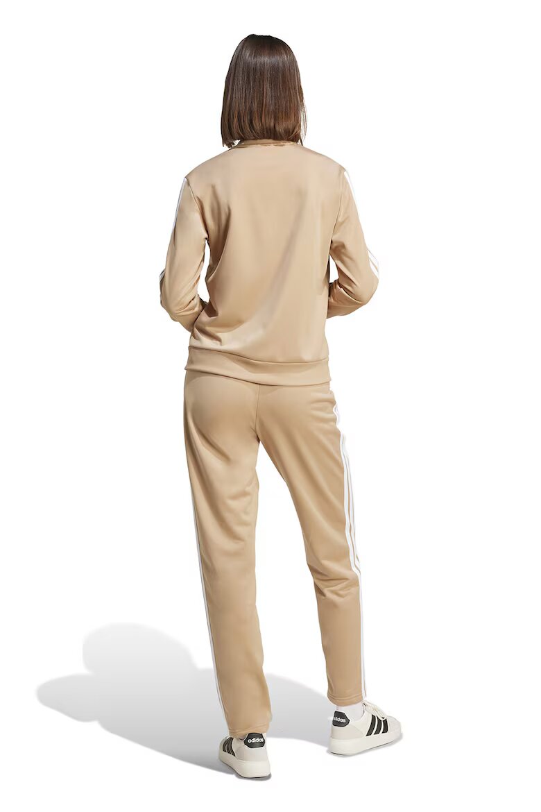 adidas Sportswear Спортен екип W ESS 3S TS с цип и лого Камел