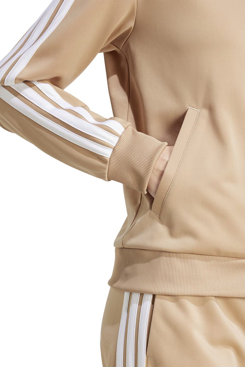 adidas Sportswear Спортен екип W ESS 3S TS с цип и лого Камел