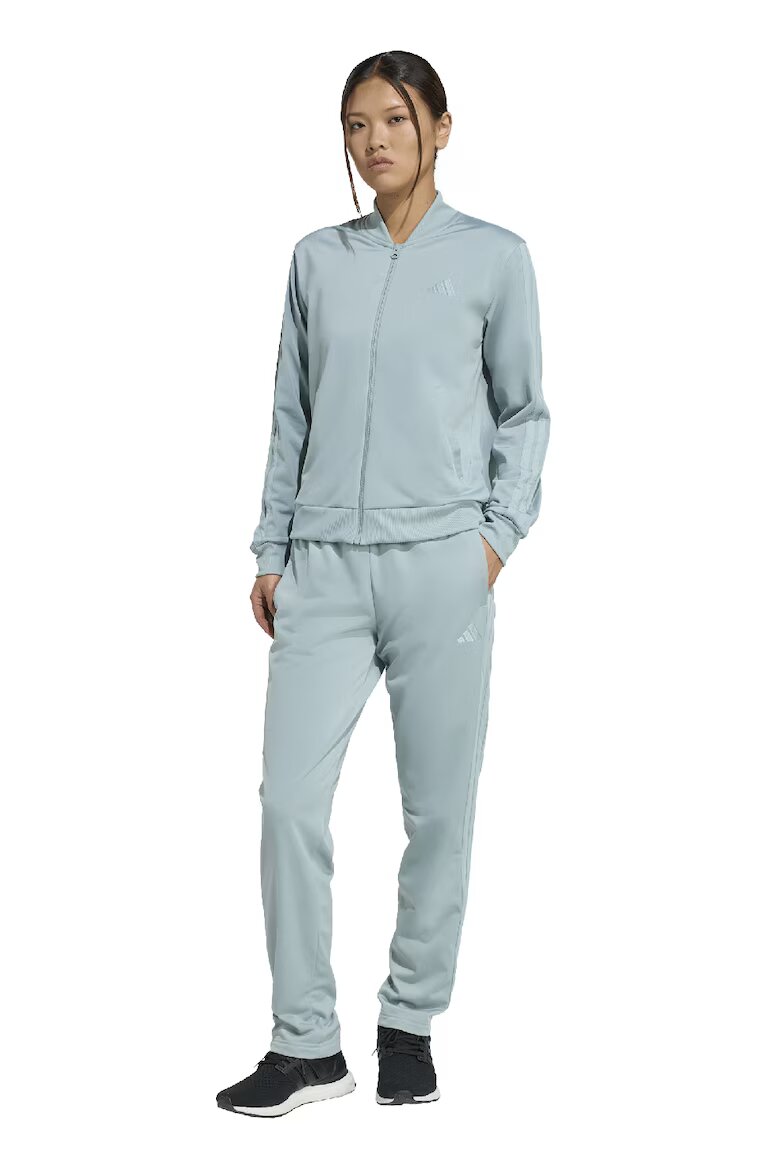 adidas Sportswear Спортен екип W ESS 3S TS с цип и лого Пастелносин