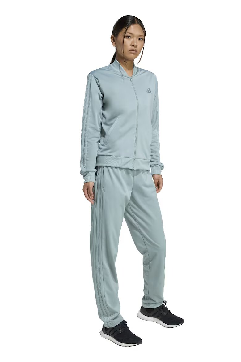 adidas Sportswear Спортен екип W ESS 3S TS с цип и лого Пастелносин