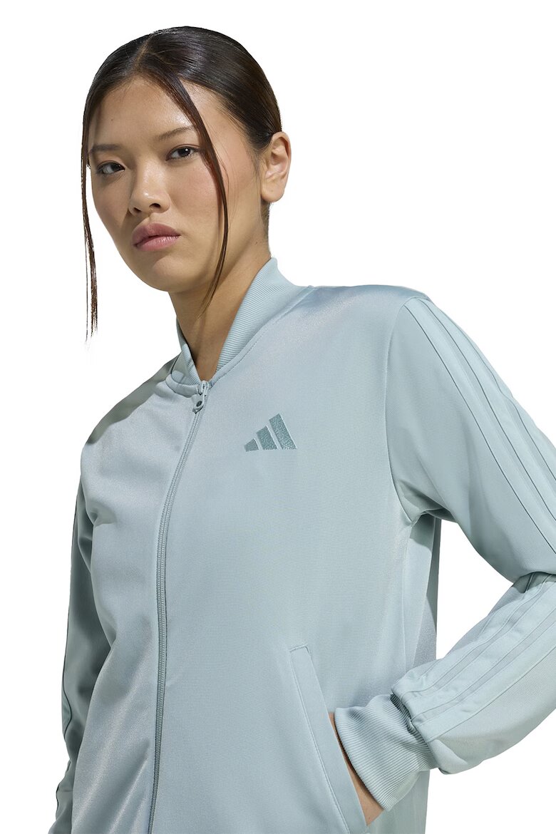adidas Sportswear Спортен екип W ESS 3S TS с цип и лого Пастелносин