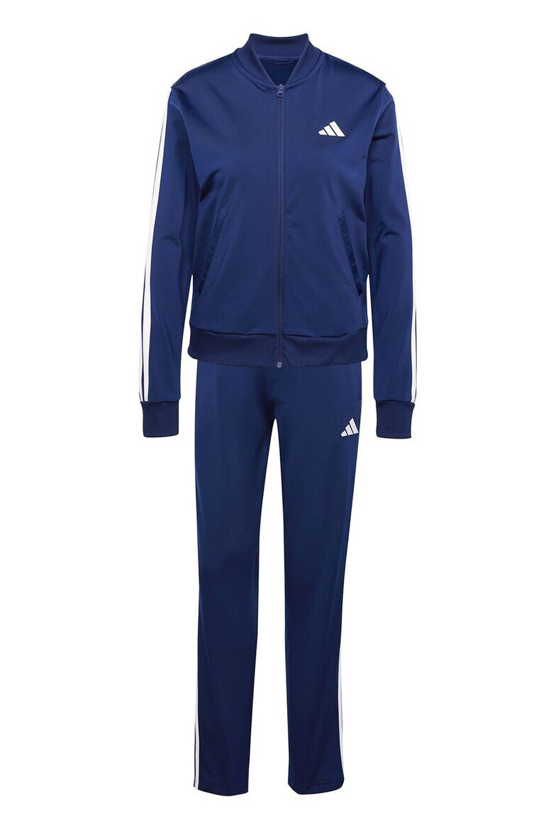 adidas Sportswear Спортен екип W ESS 3S TS с цип и лого Тъмносин