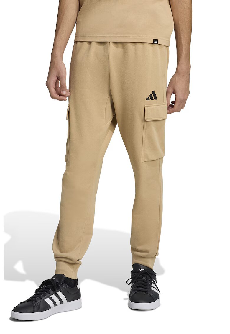 adidas Sportswear Спортен карго панталон Feelcozy - Черен/Камел