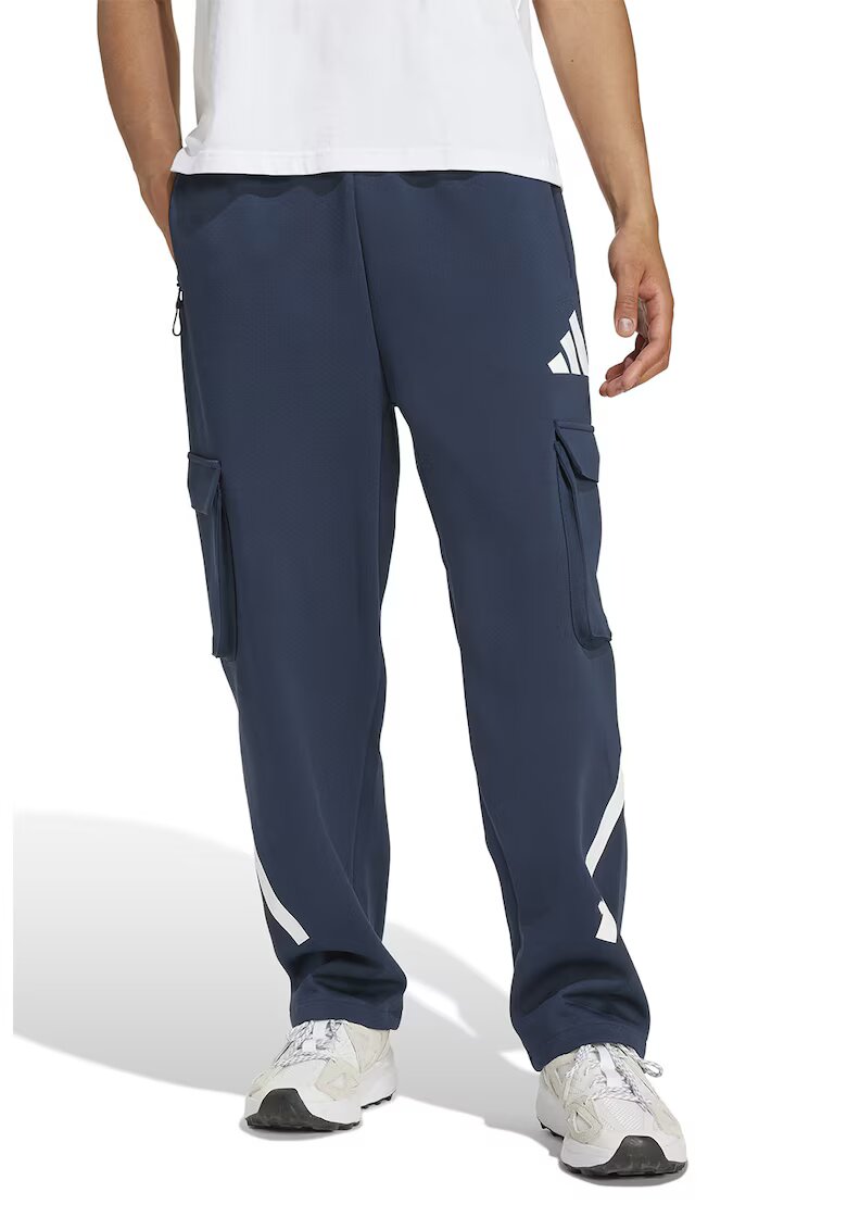 adidas Sportswear Спортен панталон карго Z.N.E. - Бял/Тъмносин
