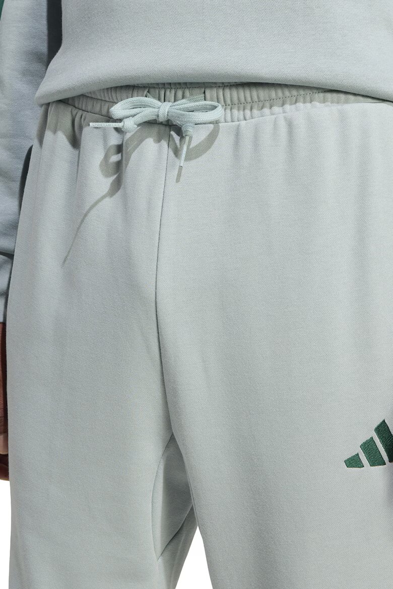 adidas Sportswear Спортен панталон с лого и връзка Бледозелен