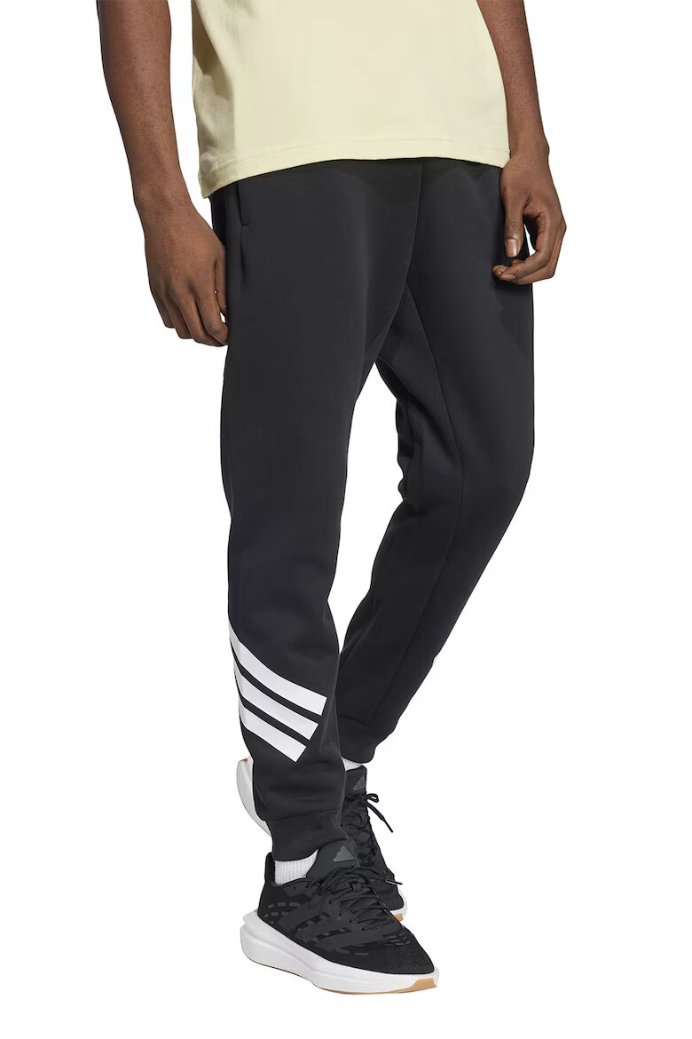 adidas Sportswear Спортен панталон с памук с лого Черен