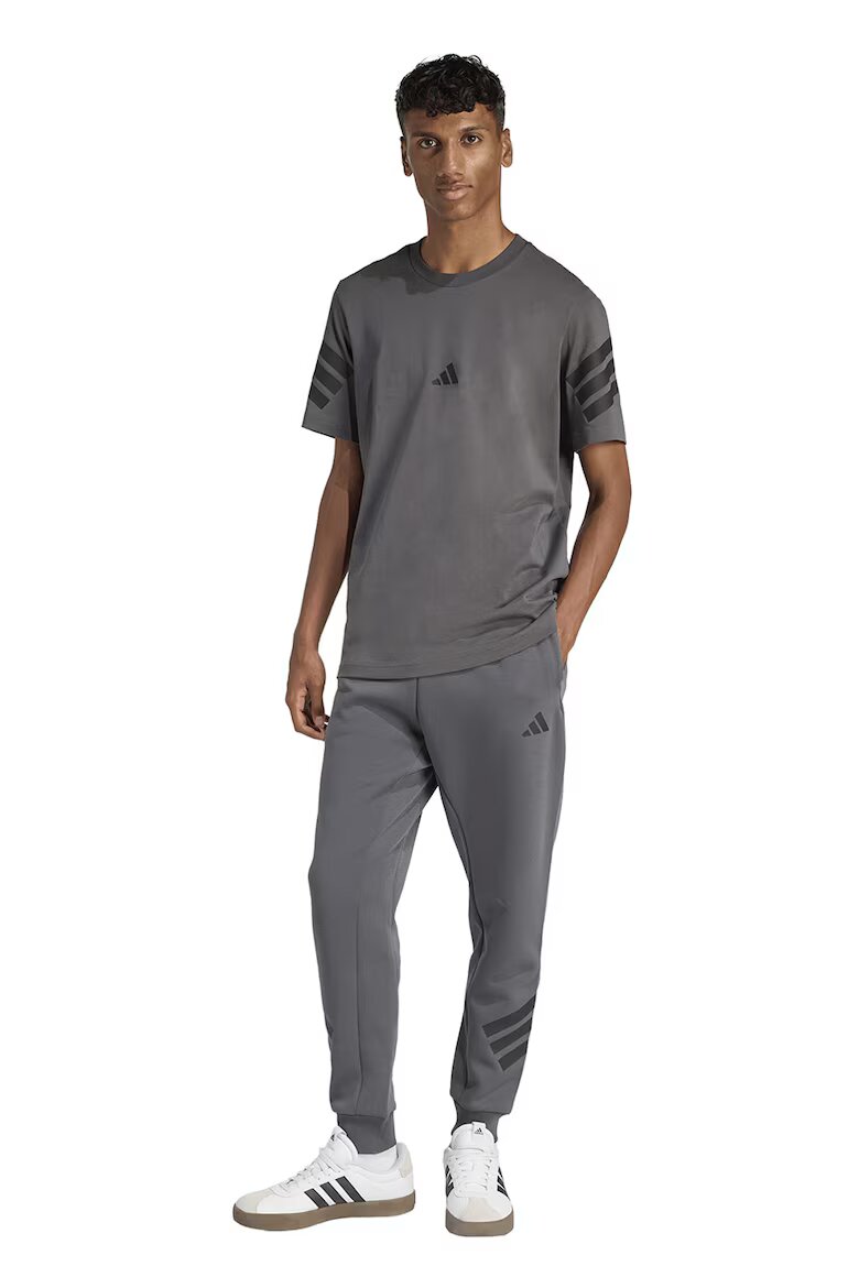 adidas Sportswear Спортен панталон с памук с лого Сив