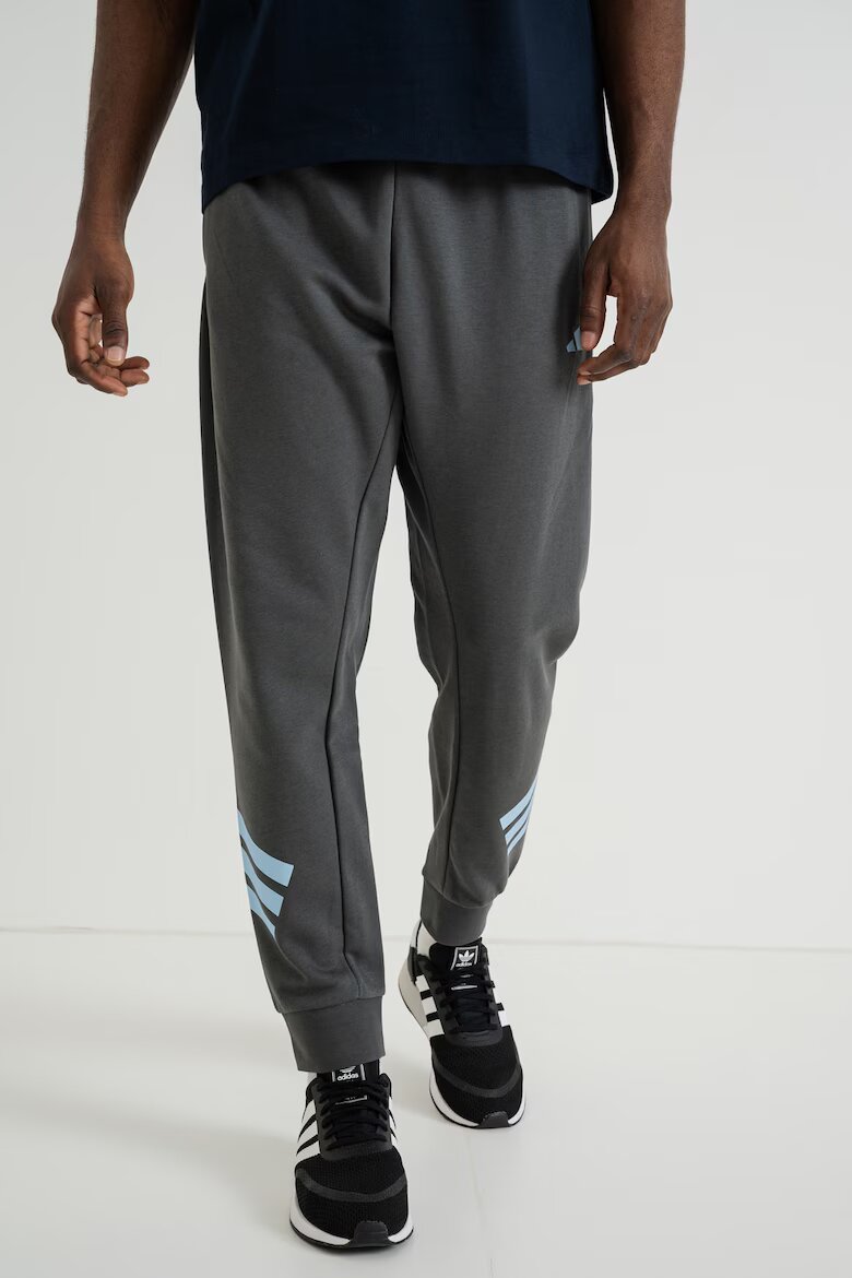 adidas Sportswear Спортен панталон с регулируема талия Tъмносив