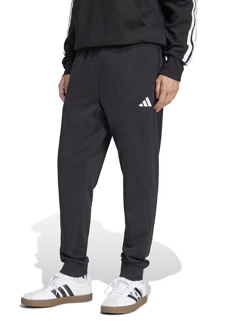 adidas Sportswear Спортен панталон със стеснен крачол - Бял/Черен