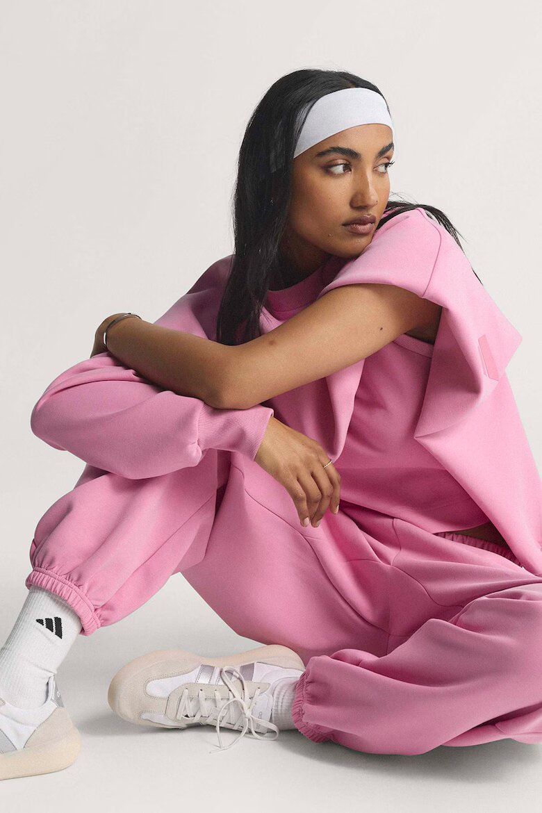 adidas Sportswear Спортен панталон Soft Lux Бял/Светлорозов