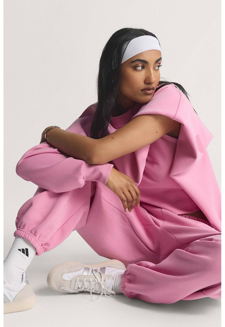 adidas Sportswear Спортен панталон Soft Lux - Бял/Светлорозов
