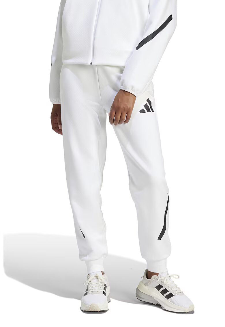 adidas Sportswear Спортен панталон Z.N.E. с джобове с цип - Бял/Черен