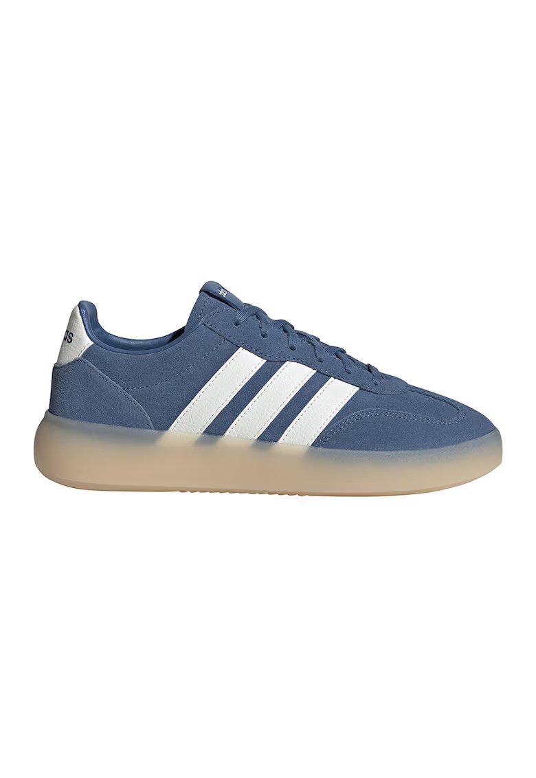 adidas Sportswear Спортни обувки Barreda Decode Lux от велур и кожа - Бял/Тъмносин