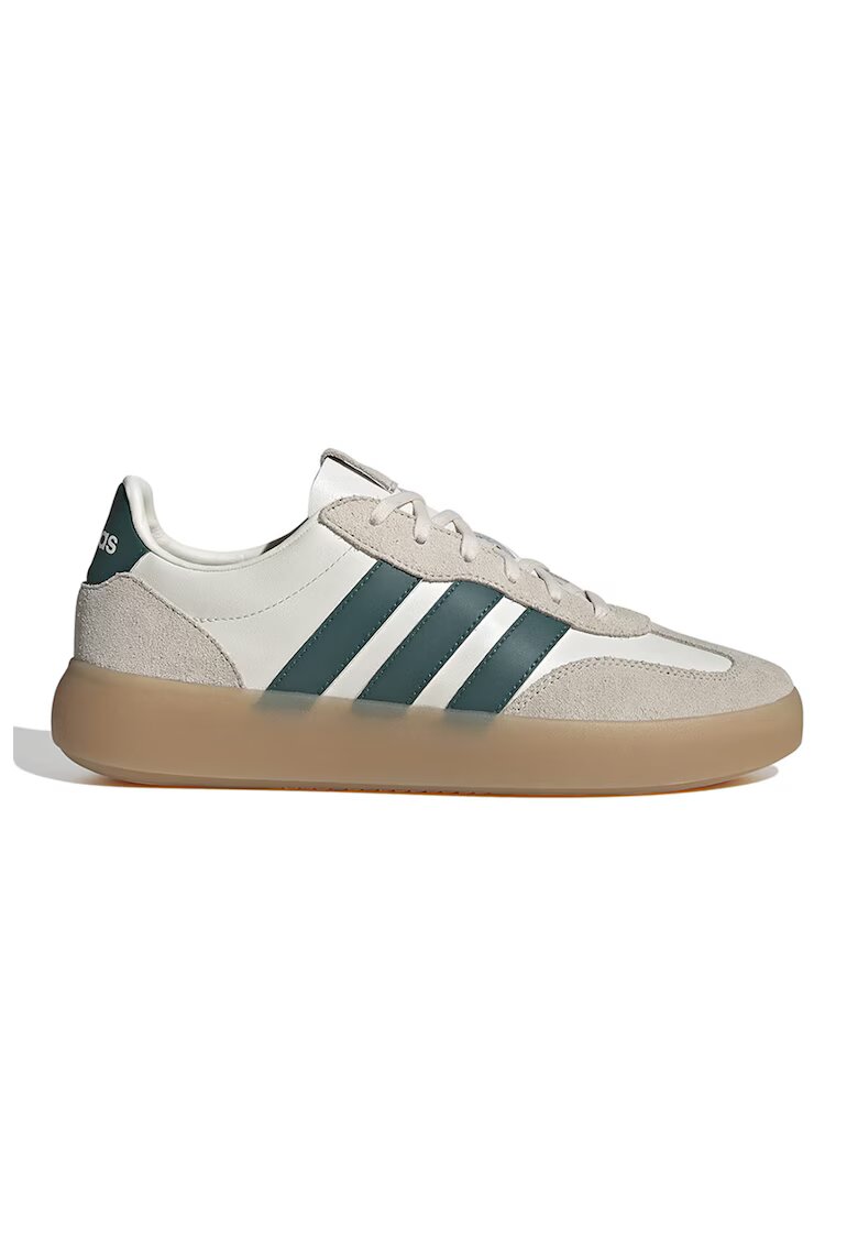 adidas Sportswear Спортни обувки Barreda Decode от кожа и велур с лого - Тъмнозелен/Мръснобял