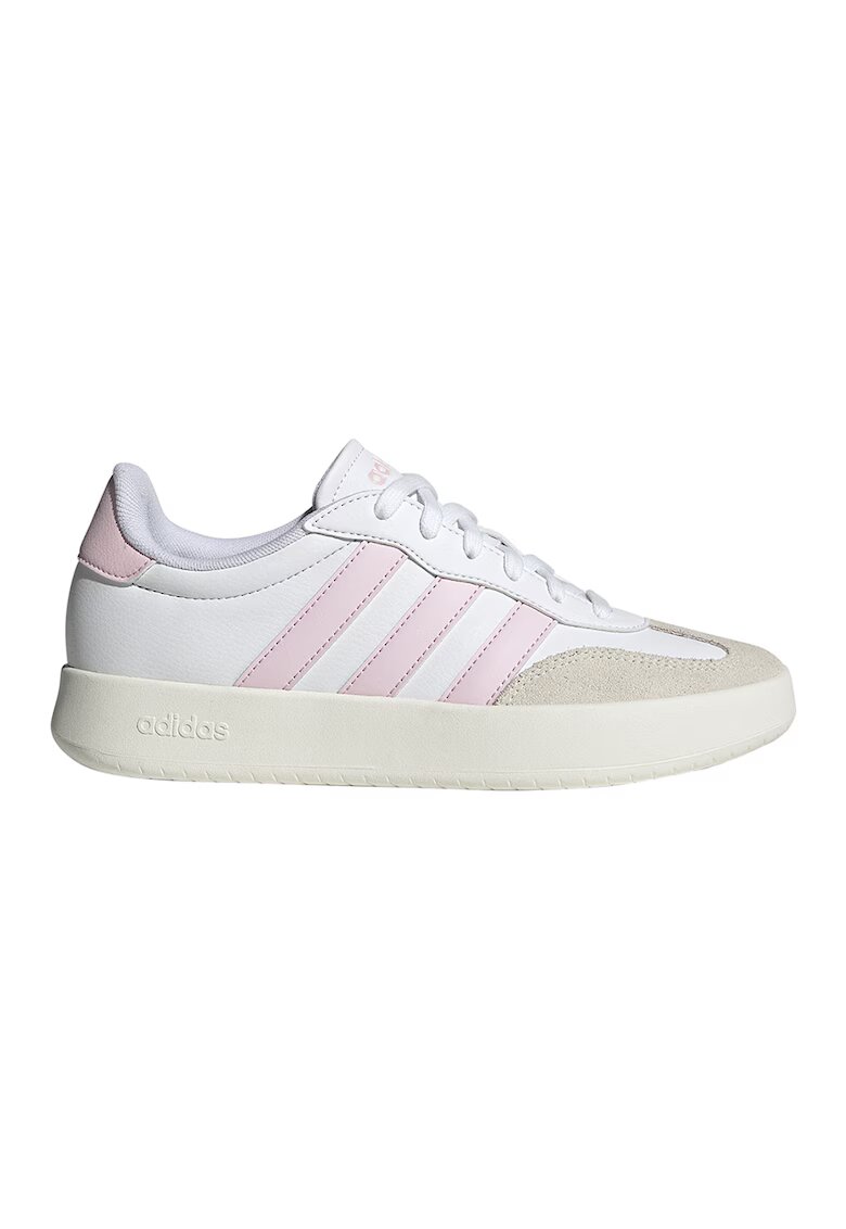 adidas Sportswear Спортни обувки Barreda от еко кожа с велур - Бял/Бледо розово
