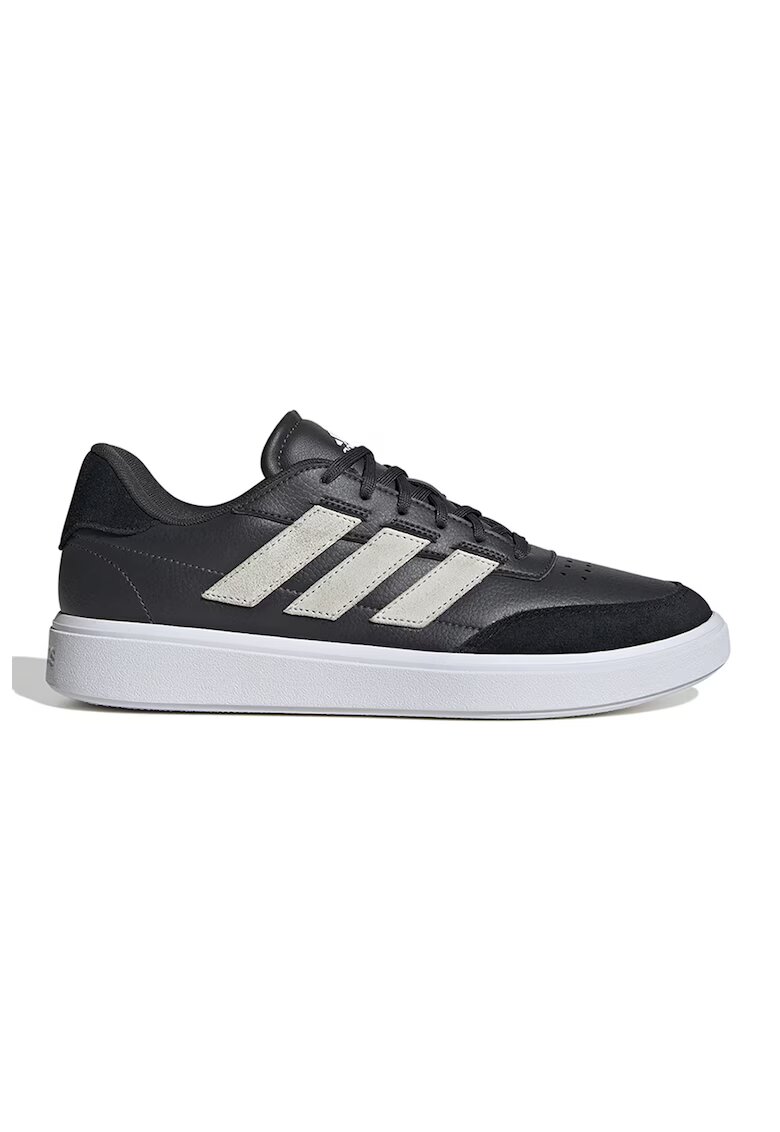 adidas Sportswear Спортни обувки Courtblock от еко кожа и еко велур - Черен/Светло кафяво