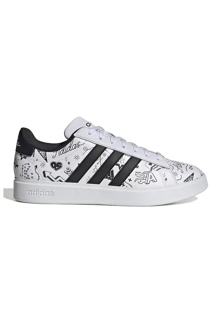 adidas Sportswear Спортни обувки Grand Court 2.0 от еко кожа - Бял/Черен