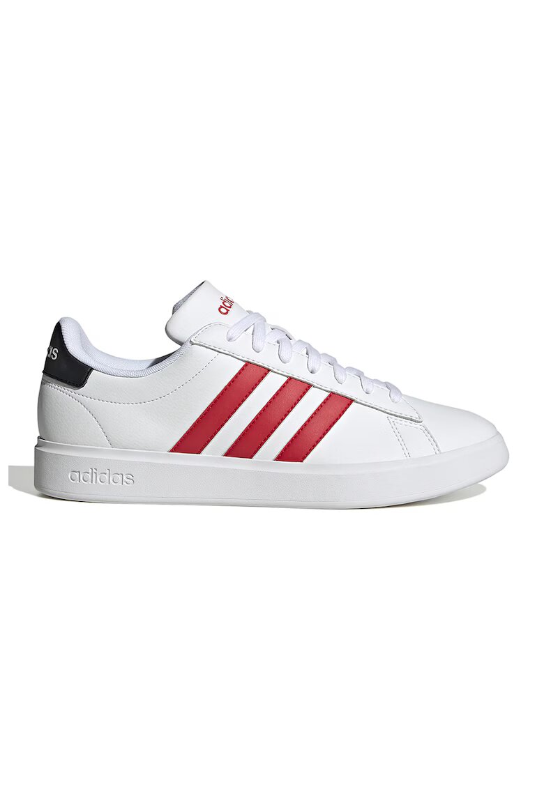 adidas Sportswear Спортни обувки Grand Court 2.0 от еко кожа с лого - Червен/Мръснобял