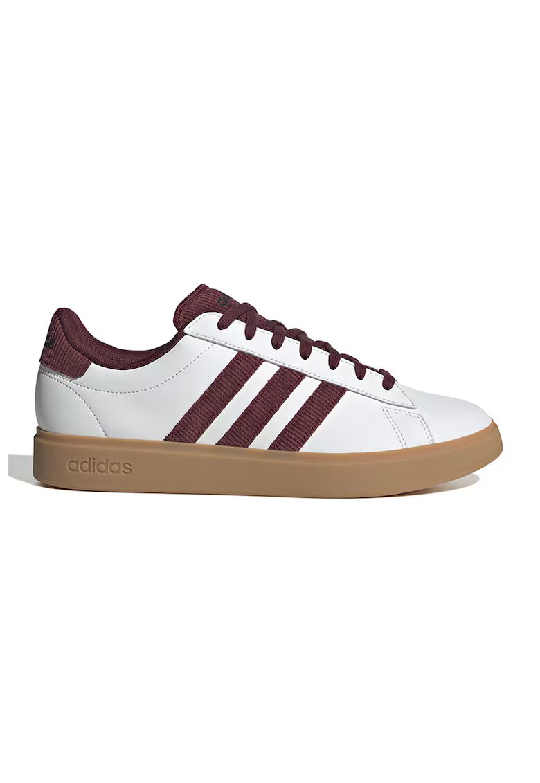 adidas Sportswear Спортни обувки Grand Court 2.0 от еко кожа с текстил - Бордо/Бял