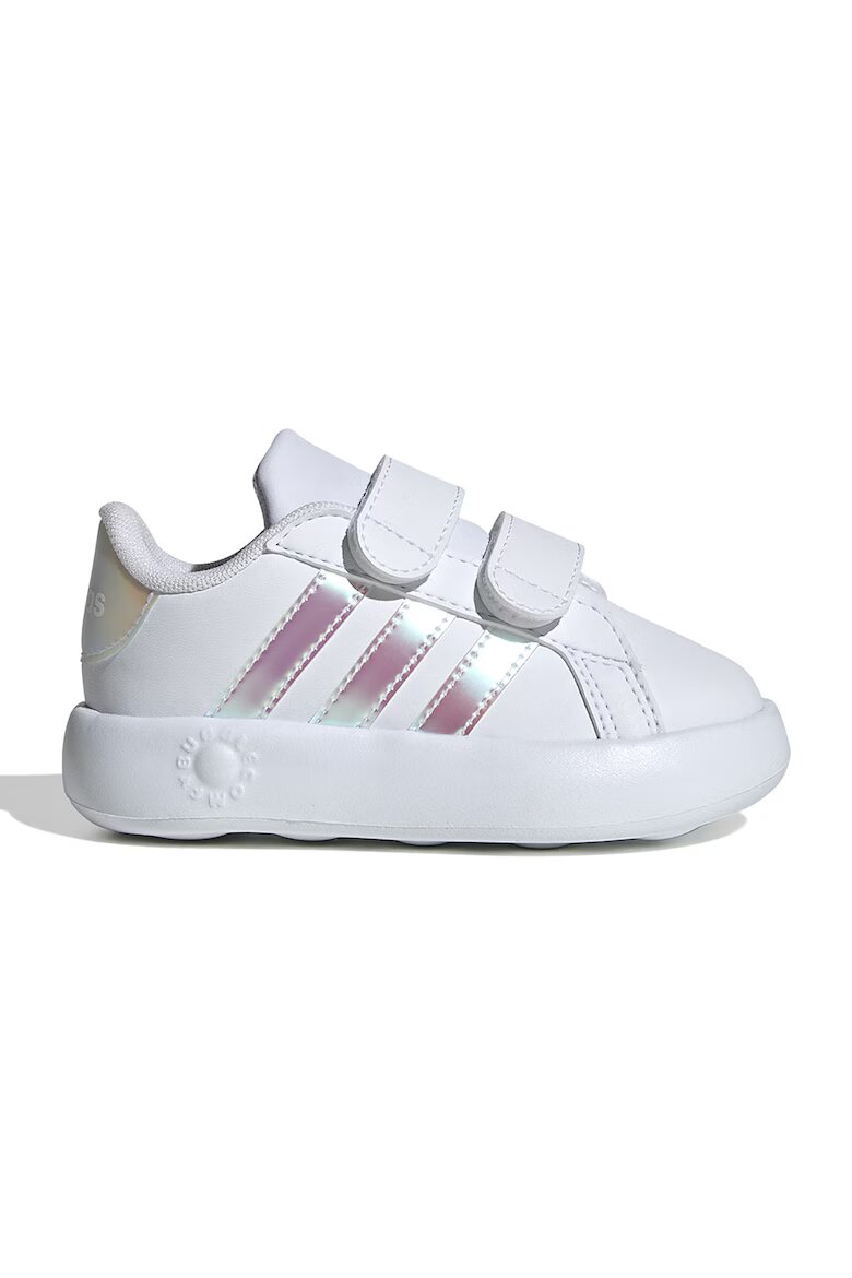 adidas Sportswear Спортни обувки Grand Court 2.0 от еко кожа с велкро Бял/Розово/Сребрист