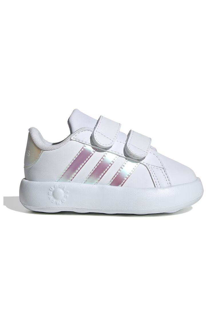 adidas Sportswear Спортни обувки Grand Court 2.0 от еко кожа с велкро - Бял/Розово/Сребрист