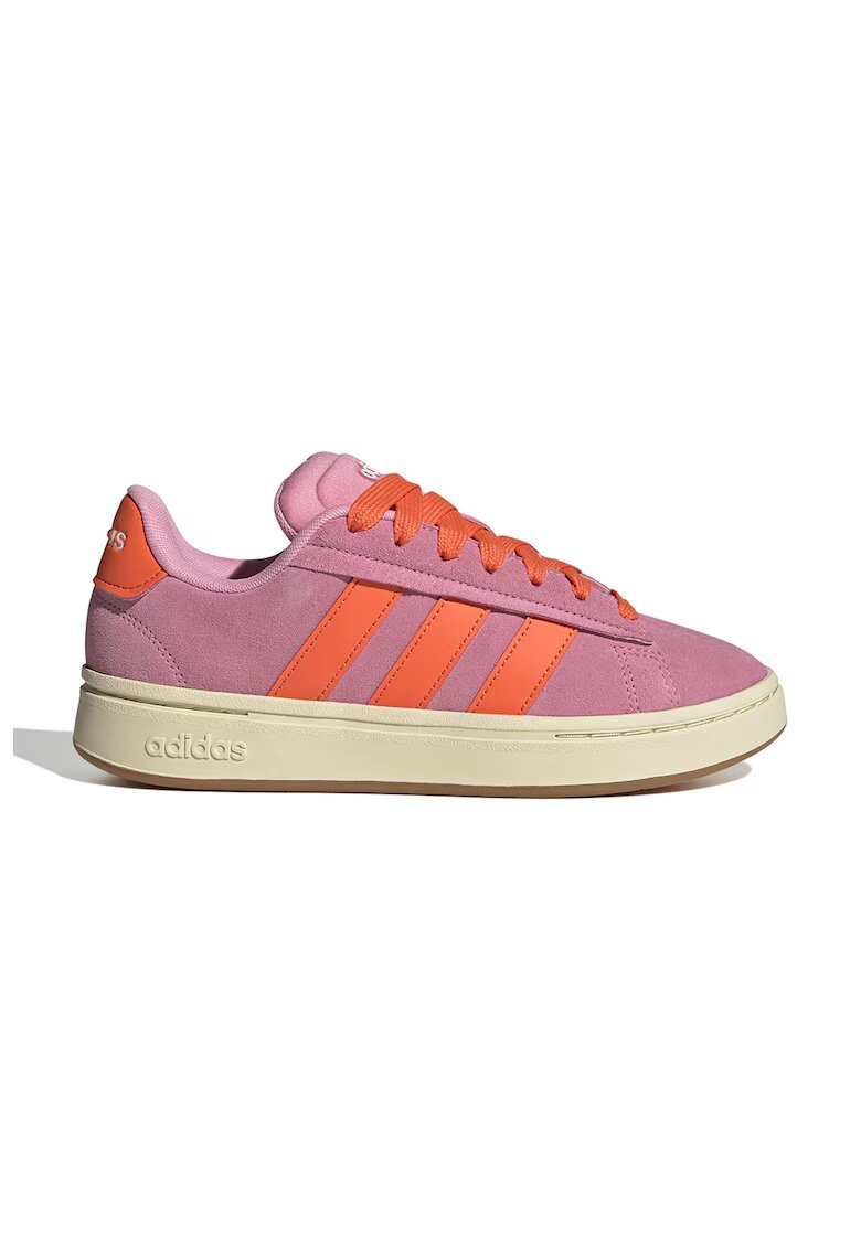 adidas Sportswear Спортни обувки Grand Court Alpha от еко велур - Фуксия/Мандарина